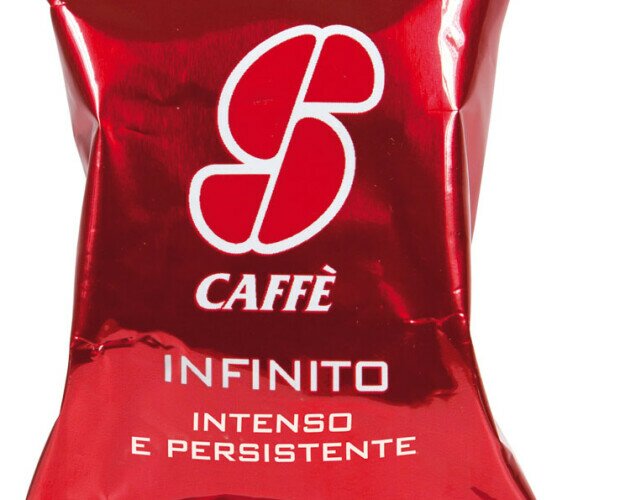 Esecafe Infinito. Mezcla de cafés de calidad Arábica y Robusta, sabor redondo, aroma a chocolate.