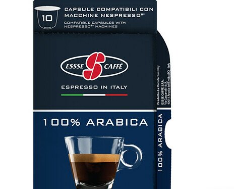 Esecafe Arabica comp Nespresso. 100% Arábica. Caja con 10 cápsulas compatibles con Nespresso