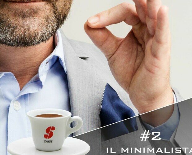 Il minimalista. Taza de cafe ESSSE CAFFE. Típico ristreto Italiano.