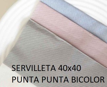 Servilleta 40X40. Amplia gama de servilletas punta punta para su negocio. Distintas medidas y colores.