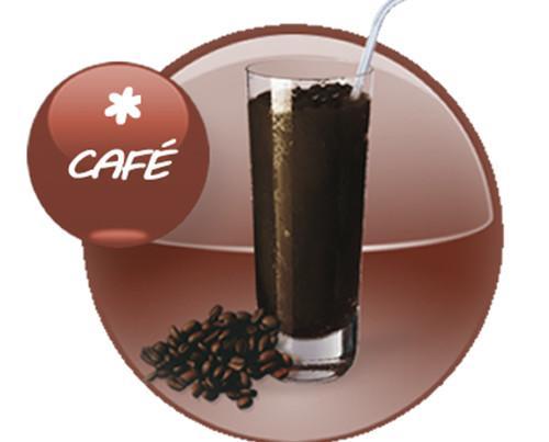 Granizado de café. Granizado realizado con café de Colombia de primeras marcas