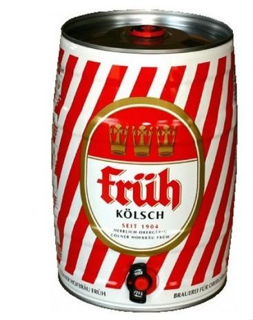 Barril de cerveza Früh Kölsch. Estilo Kölsch (Pale Ale)