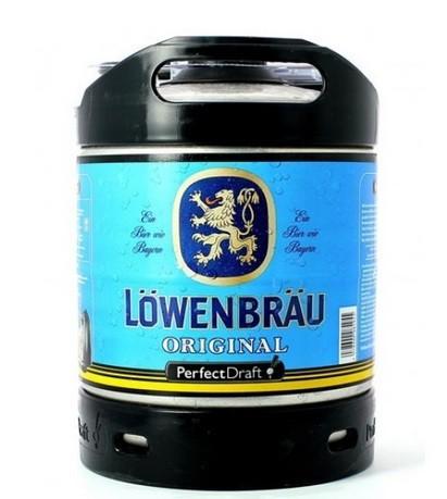 Barril de cerveza Löwenbräu. Original 6 litros