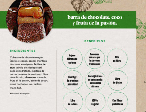 10% dsto en Barra de chocolate coco y fruta de la pasion 